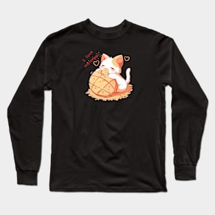 Cat I love Melonpan Long Sleeve T-Shirt